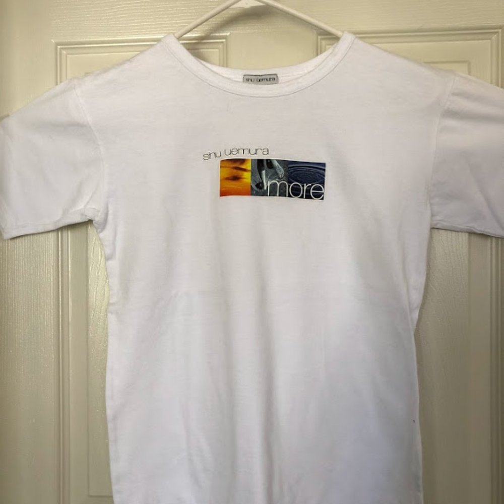 Women' SHU UEMURA 100% cotton short sleeve t-shirt